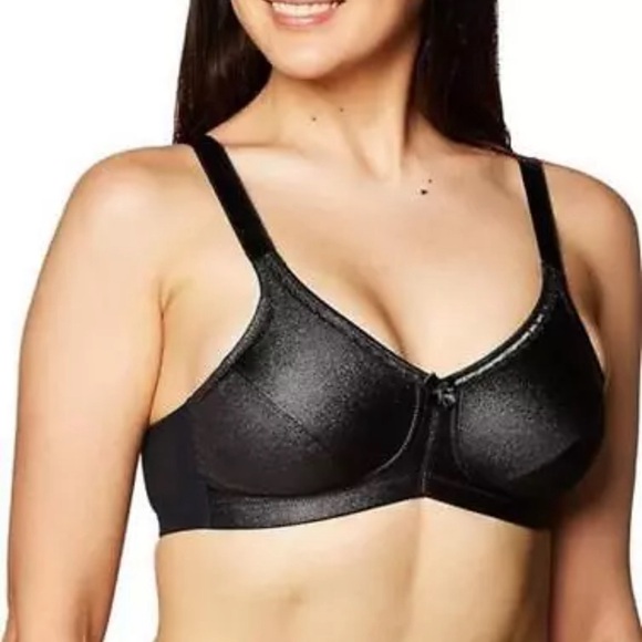 New New Amoena mastectomy bra Rita 38DD Black Wireless - Picture 1 of 4